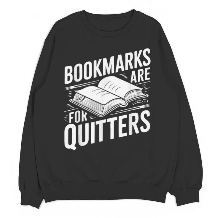 Bookmarks Quote Library Book Reader Unisex Sweatshirt