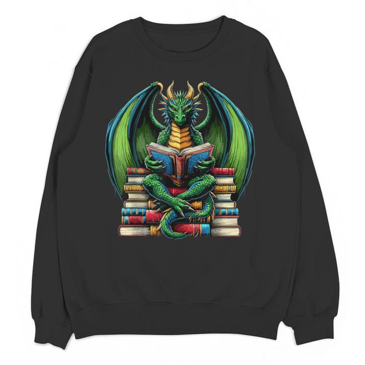 Books Dragon Reading Book Unisex Sweatshirt