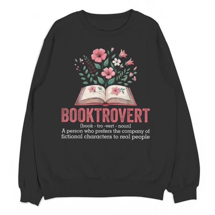 Booktrovert Book Lover Bookworm Reading Books Librarian Unisex Sweatshirt