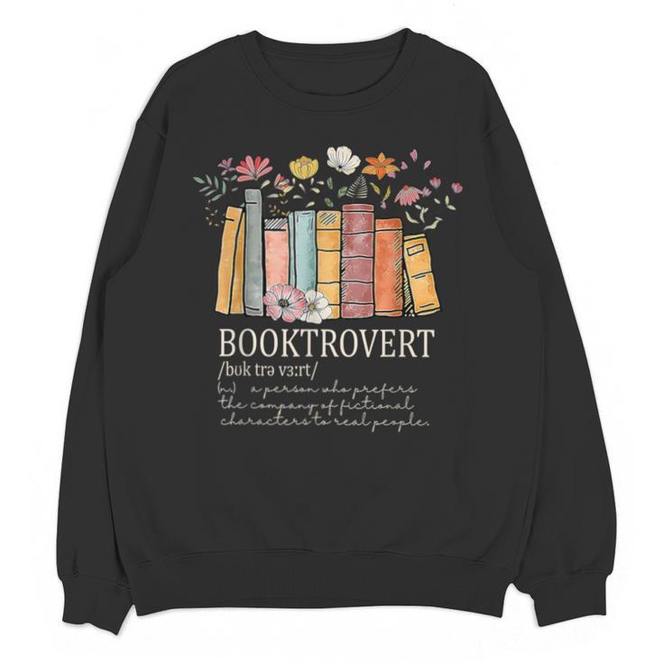Booktrovert Cozy Book Lover Book Nerd Literary Humor Unisex Sweatshirt