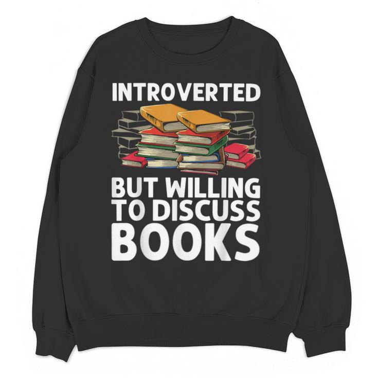 Bookworm Art For Men Women Book Reading Lover Bookish Unisex Sweatshirt