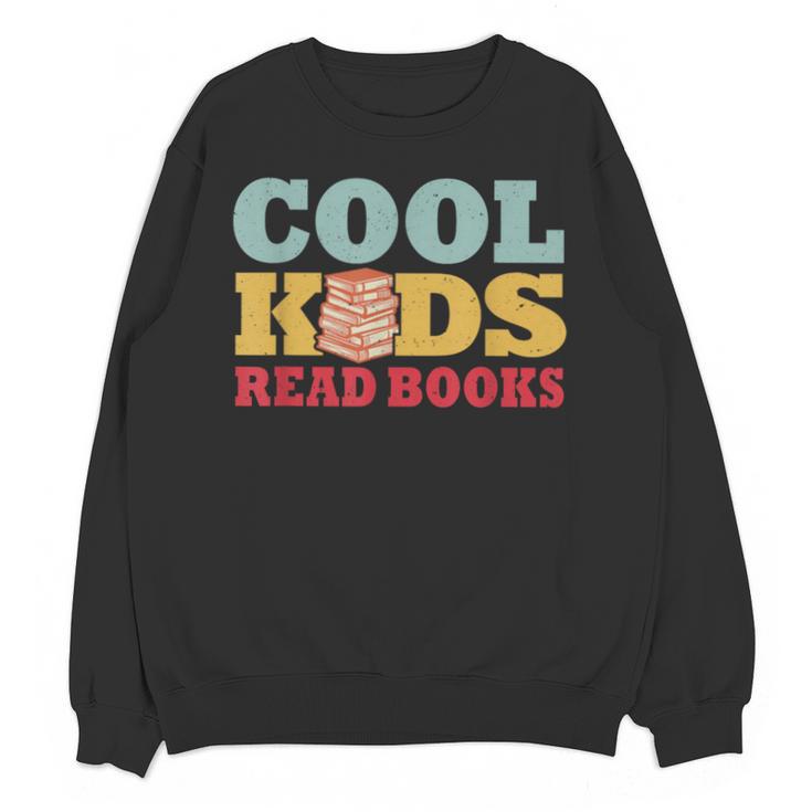 Bookworm Cool Kids Read Books Book Lover Reading Unisex Sweatshirt