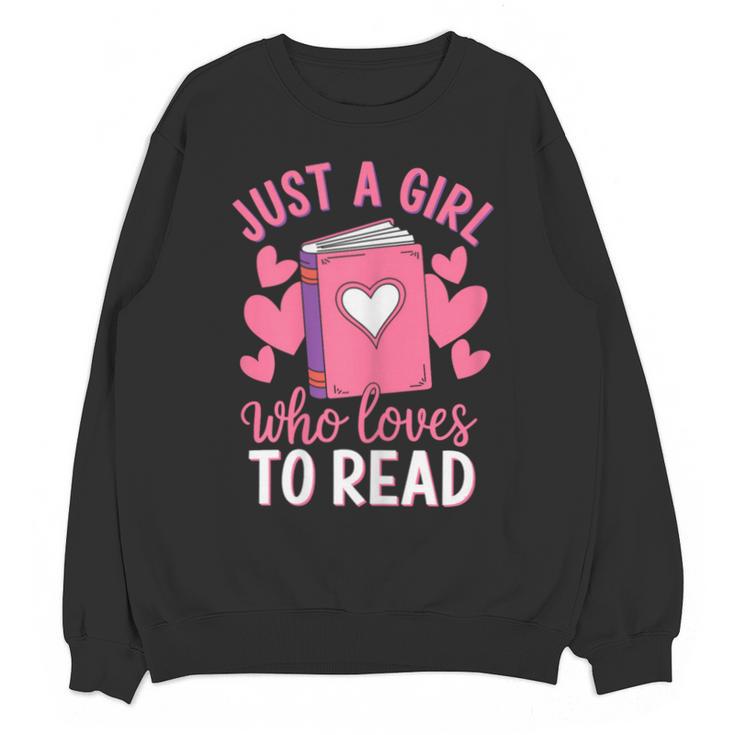 Bookworm Just A Girl Who Loves To Read Unisex Sweatshirt