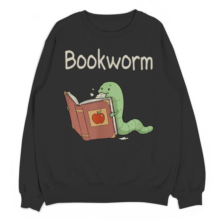 Bookworm Worm Reading Book Lover Read Books Librarian Unisex Sweatshirt