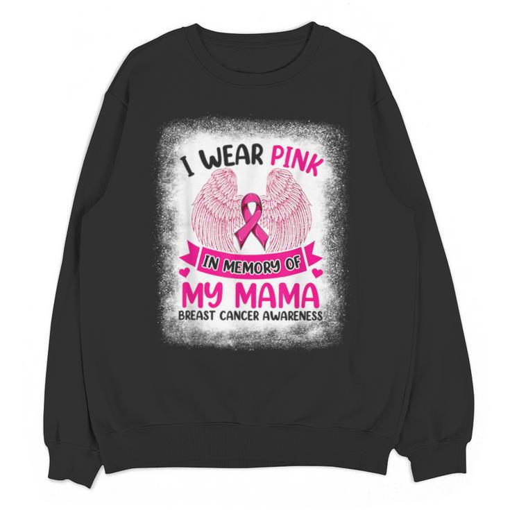 Breast Cancer Wings Shirt I Wear Pink In Memory Of My Mama Unisex Sweatshirt