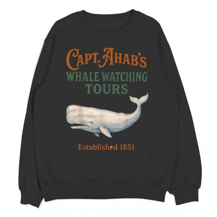 Captain Ahab’s Whale Watching Tours – Moby Book Parody Unisex Sweatshirt