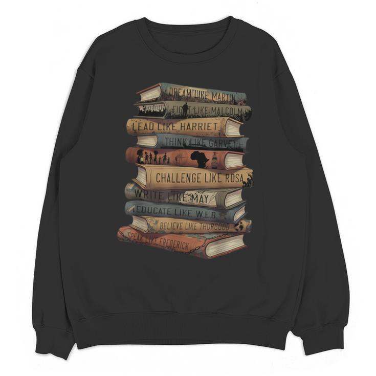 Celebrating History Month Floral Books Teacher Unisex Sweatshirt