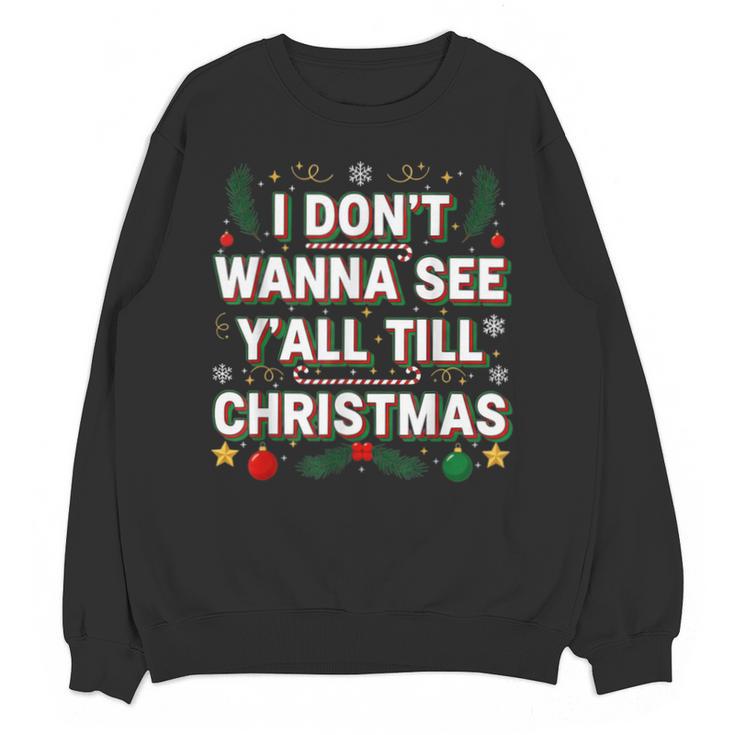 Christmas Sarcastic Introvert Holiday Shirt Unisex Sweatshirt