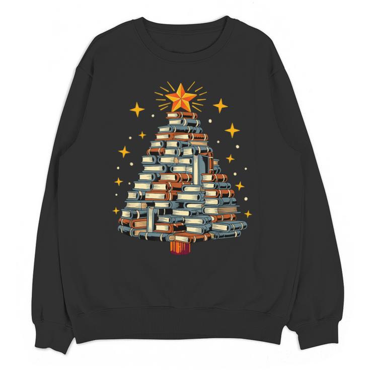 Christmas Tree Books Unisex Sweatshirt