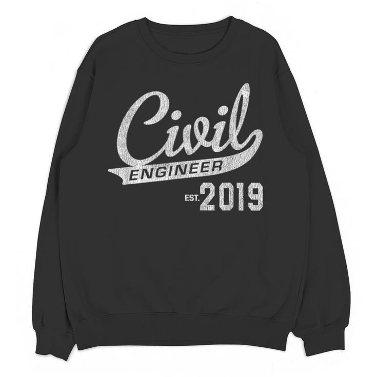 Civil Engineer Est 2019 Graduation Unisex Sweatshirt