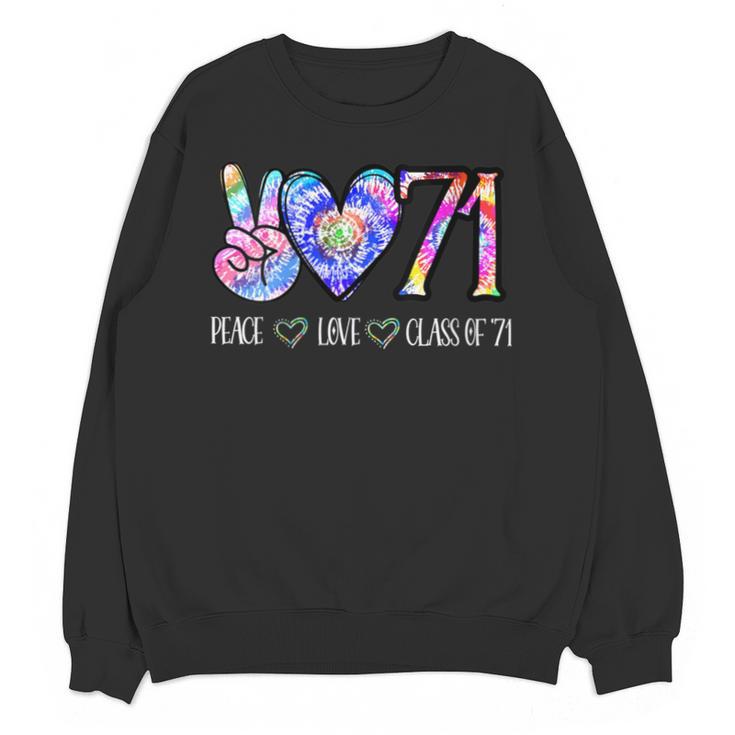 Class Of 1971 Shirt Tie Dye Senior Graduation Class Reunion Unisex Sweatshirt