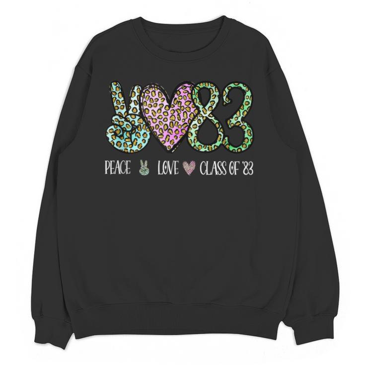 Class Of 1983 Shirt Leopard Senior Graduation Class Reunion Unisex Sweatshirt