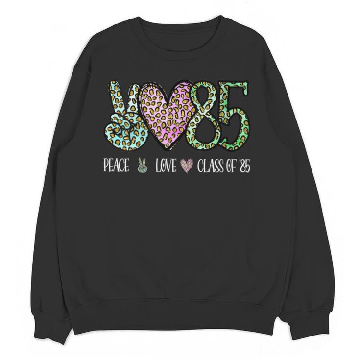 Class Of 1985 Shirt Leopard Senior Graduation Class Reunion Unisex Sweatshirt