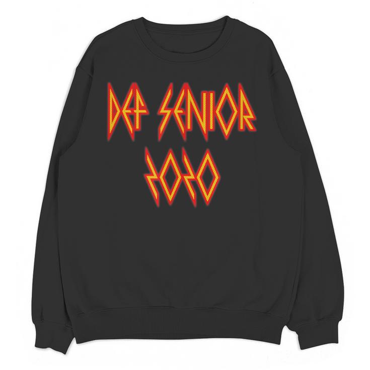 Class Of 2020 Senior 80s And 90s Rock Style Graduation Unisex Sweatshirt
