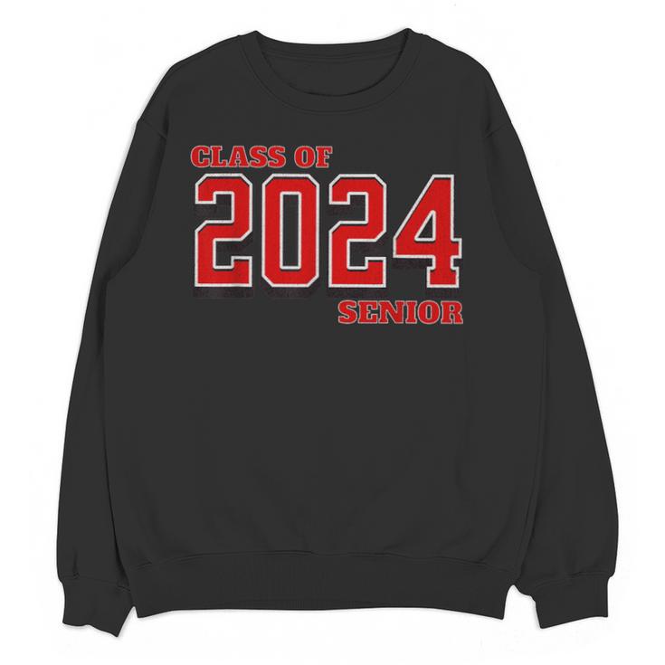 Class Of 2024 Senior Back To School Vintage Graduation Tee Unisex Sweatshirt