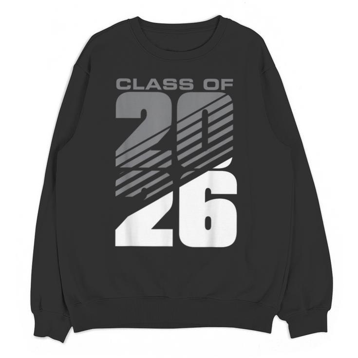 Class Of 2026 High School Senior Graduation Grey Sport Style Unisex Sweatshirt