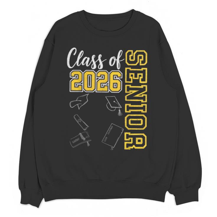 Class Of 2026 Senior 26 High School Graduation -Gold Unisex Sweatshirt