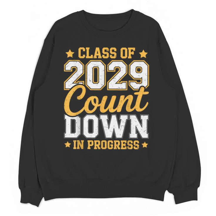 Class Of 2029 Count Down Fun First Day 8th Grade Graduation Unisex Sweatshirt
