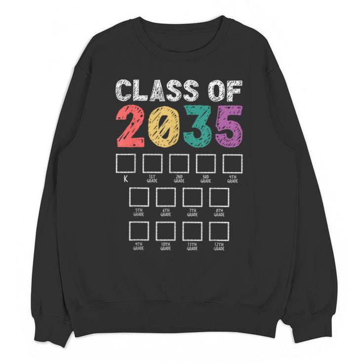 Class Of 2035 Graduation Check List Unisex Sweatshirt