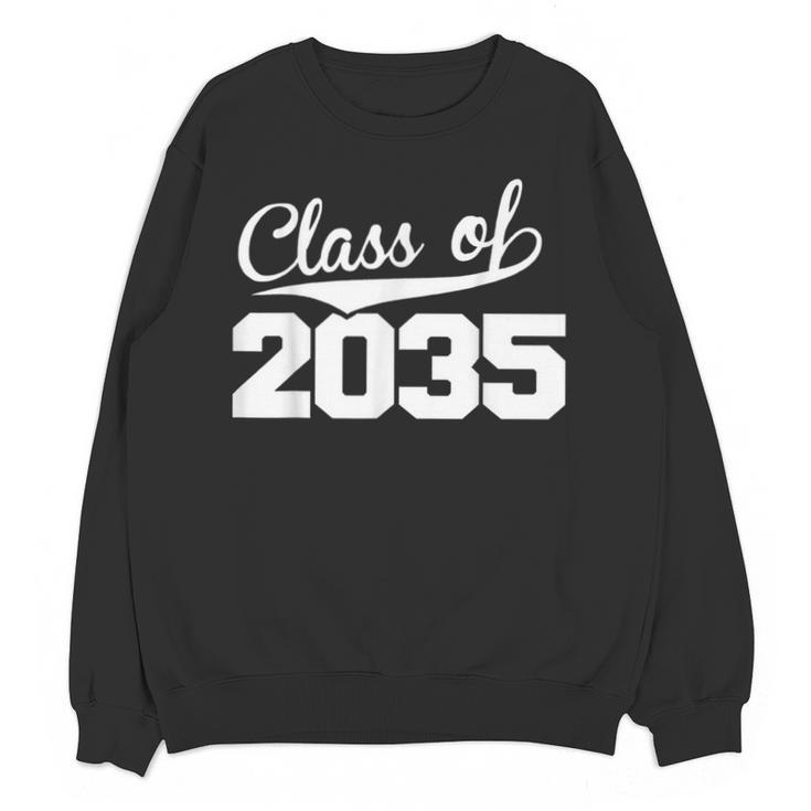 Class Of 2035 Kid To Adult Future Years Graduation Keepsake Unisex Sweatshirt