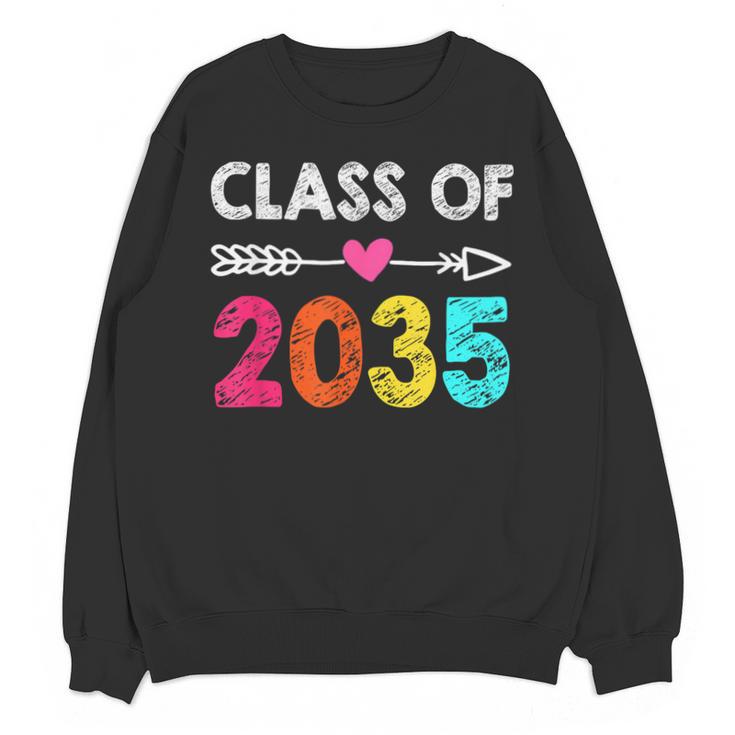 Class Of 2035 Kindergarten Pre K Grow With Me Graduation Unisex Sweatshirt