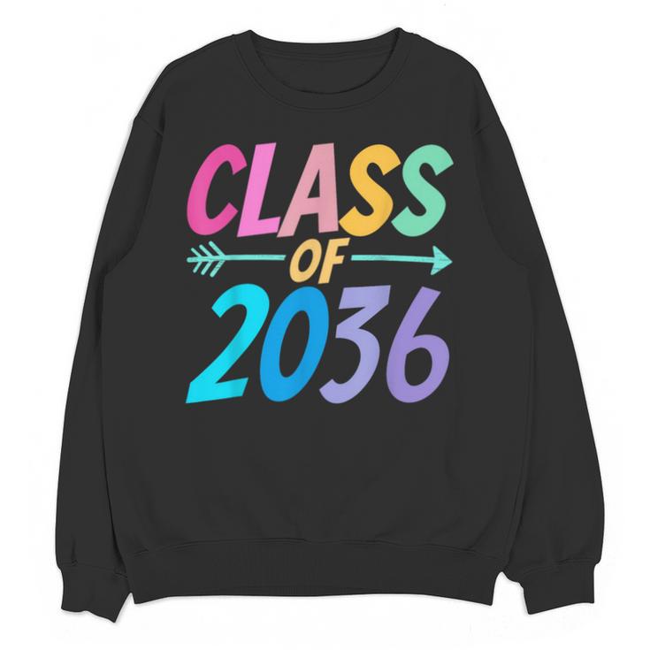 Class Of 2036 First Day Kindergarten Grow With Me Graduation Unisex Sweatshirt