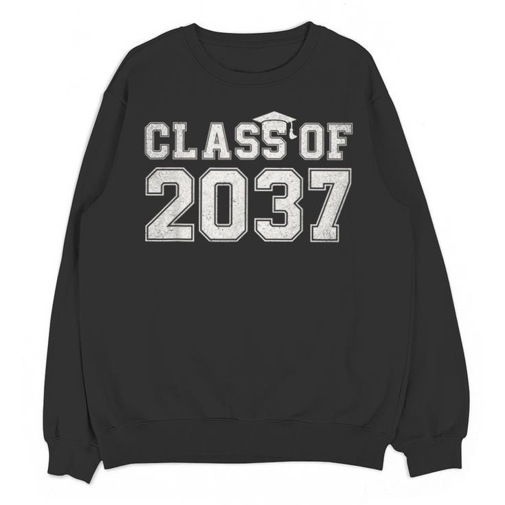 Class Of 2037 Kindergarten To Graduation First Day Of School Unisex Sweatshirt