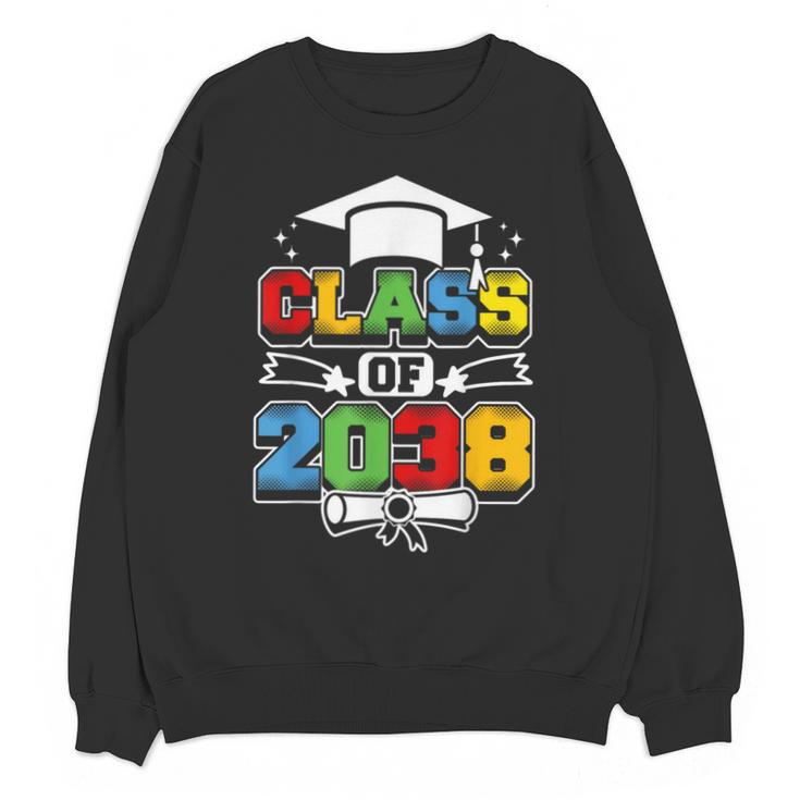 Class Of 2038 First Day Of School & Graduation 2038 Unisex Sweatshirt