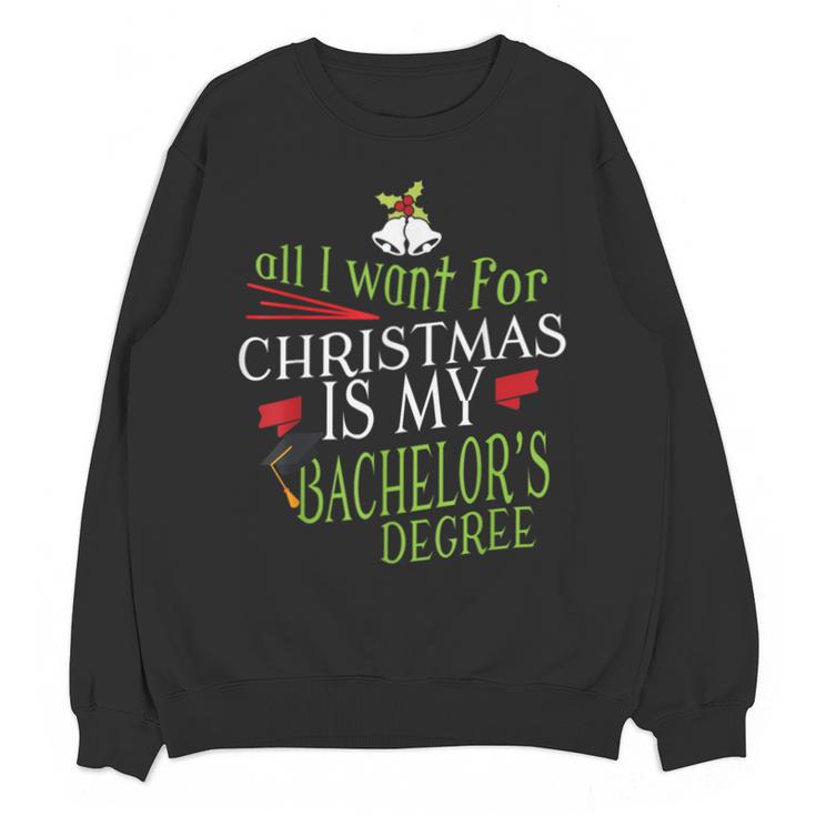 College Student Christmas Bachelors Degree Graduation Unisex Sweatshirt