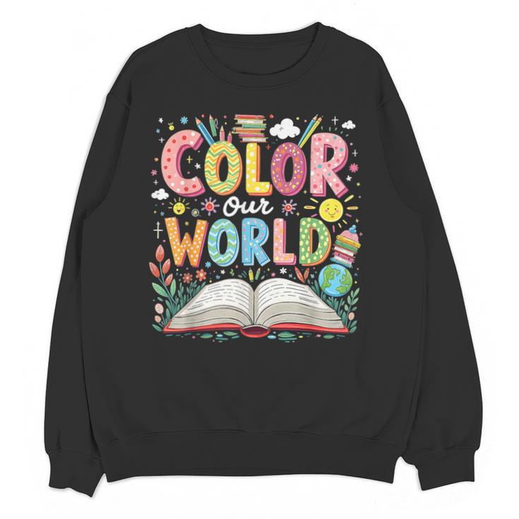 Color Our World Book Reading Program 2026 Summer Unisex Sweatshirt
