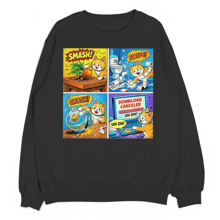 Comic Reader Comic Book Merch Vintage Reading Comic Books Unisex Sweatshirt