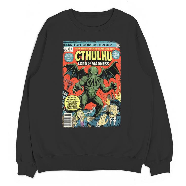 Cthulhu Lord Of Madness Vintage Comic Book Cover Unisex Sweatshirt