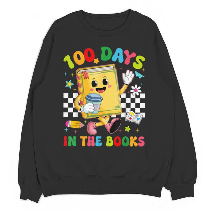 Cute 100 Days In The Books Groovy Boy Girl Teacher Unisex Sweatshirt