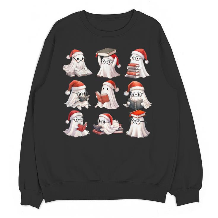 Cute Read More Booooooks Ghost Read More Books Christmas Unisex Sweatshirt