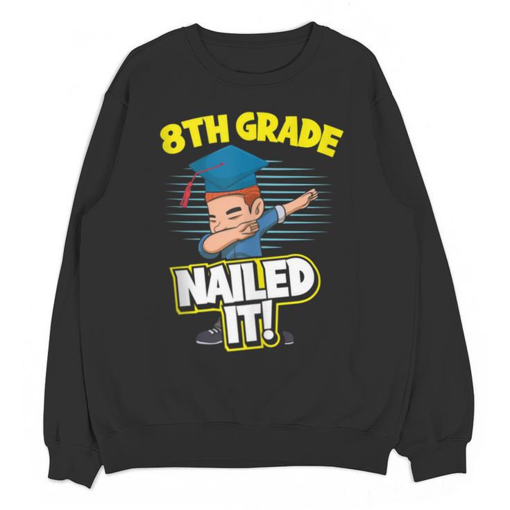 Dabbing Graduation Boy 8th Grade Class Of 2021 Unisex Sweatshirt
