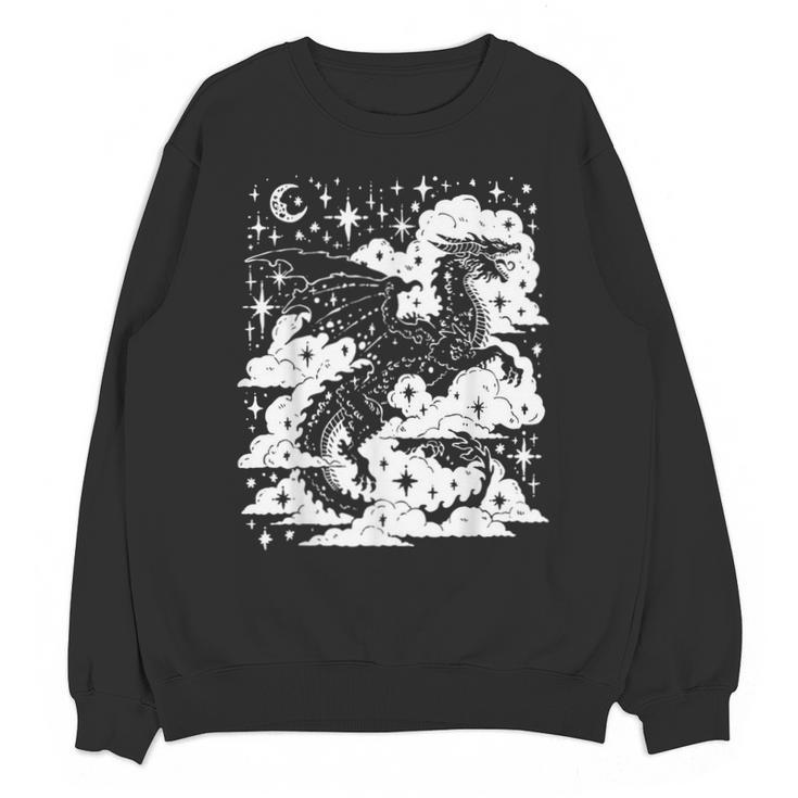 Dark Academia Fantasy Dragon Book Lover Bookish Goblincore Unisex Sweatshirt