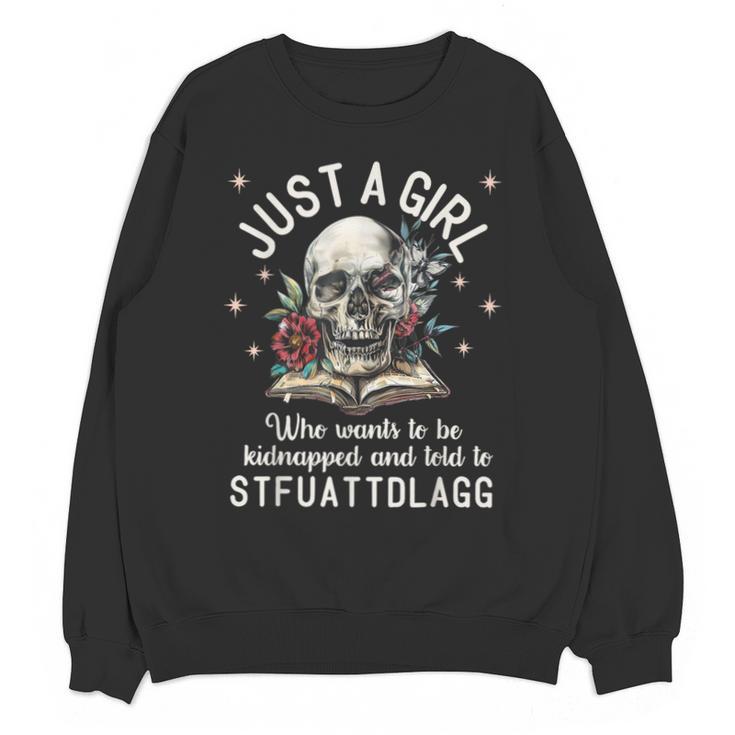 Dark Romance Smutt Book Merch STFUATTDLAGG Good Girl Trigger Unisex Sweatshirt