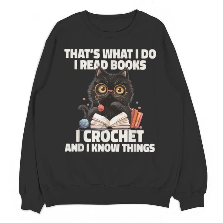 Das Ist Es Was Ich Tue Ich Lese Books Crochet And Unisex Sweatshirt