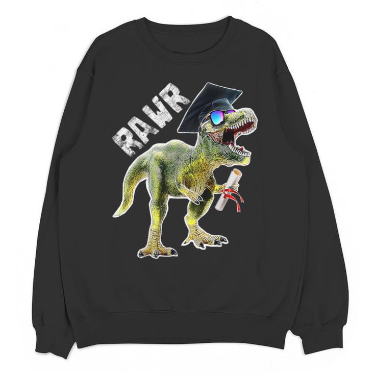 Dinosaur T Rex Rawr Last Day Of School Graduation Shirt Unisex Sweatshirt