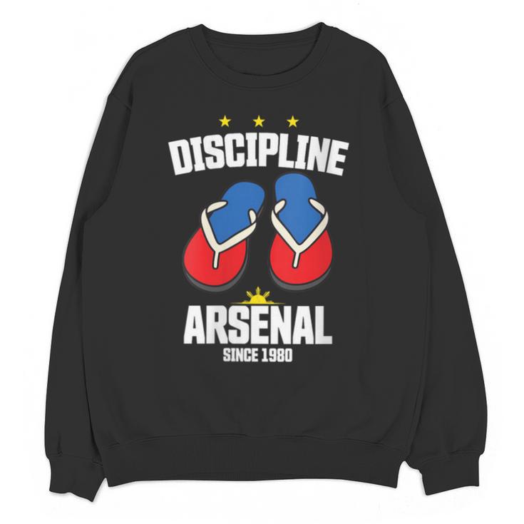 Discipline Arsenal Pinoy Nostalgia Filipino Tsinelas Unisex Sweatshirt