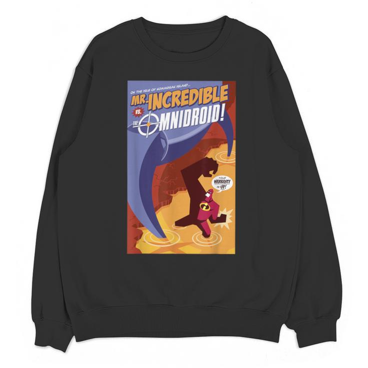 Disney Pixar The Incredibles Omnidroid Comic Book Cover Unisex Sweatshirt