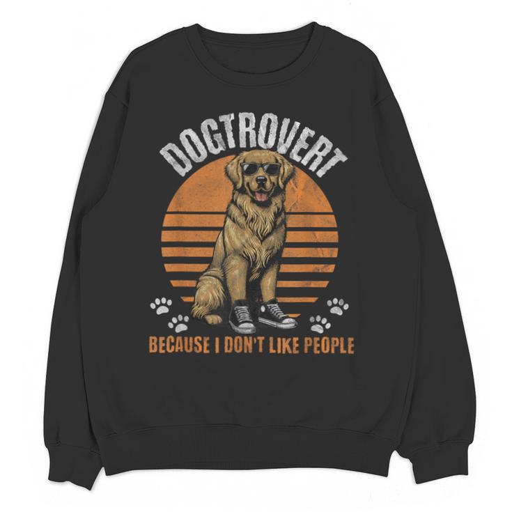 Dogtrovert Definition For Introvert Dog Lovers Unisex Sweatshirt