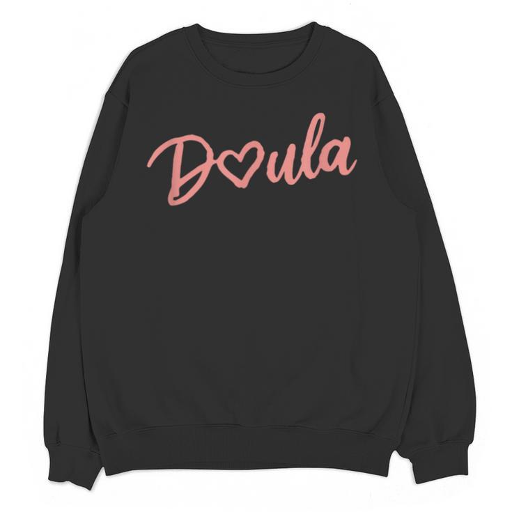 Doula Shirt Tee Heart Midwife Childbirth Graduation Unisex Sweatshirt