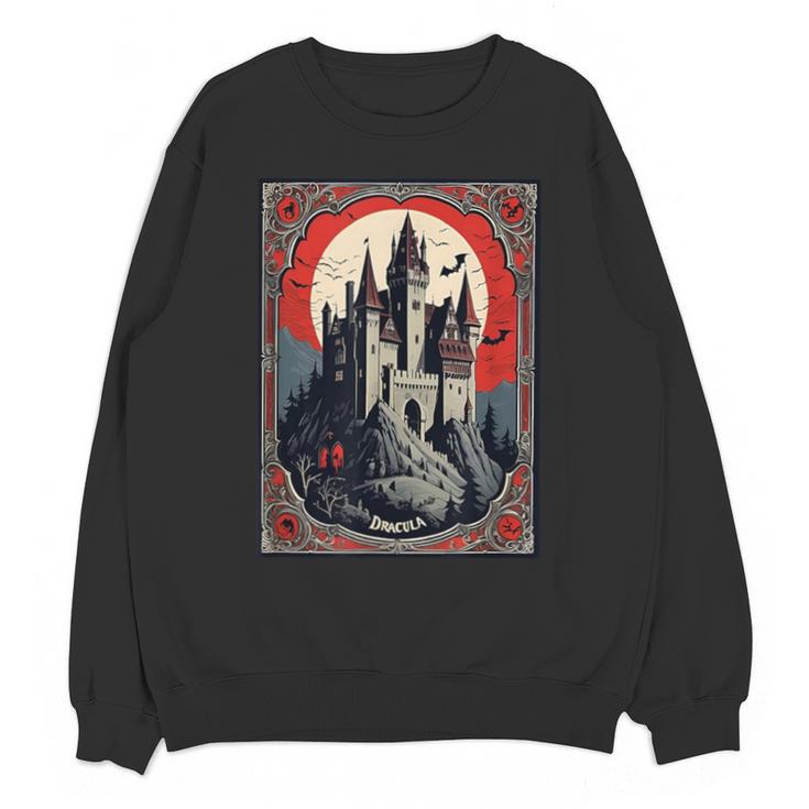 Dracula's Castle Book Cover Illustration Unisex Sweatshirt