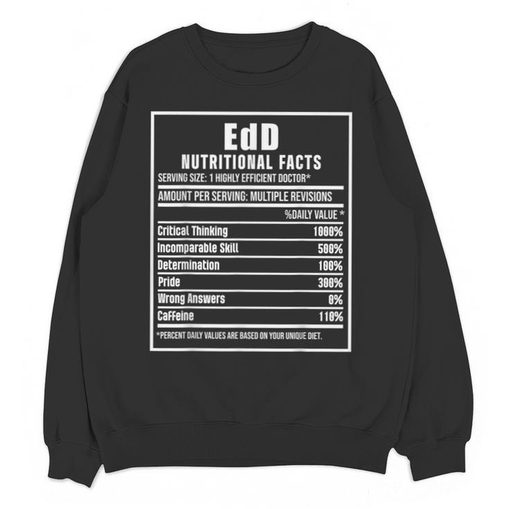 EdD Doctor Of Education Nutrition Doctorate Graduation Unisex Sweatshirt