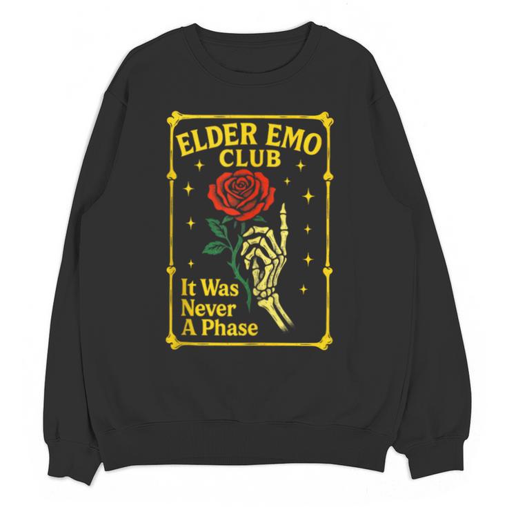 Elder Emo Club Emo Gothic Music Nostalgia Unisex Sweatshirt