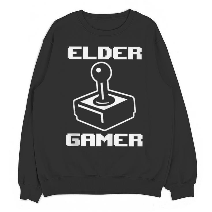 Elder Gamer Retro Video Game Nostalgia Old Gamer Unisex Sweatshirt