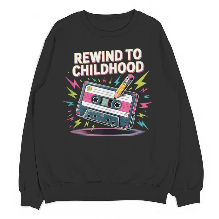 Elder Millennials Embracing 90s Rewind Nostalgia Vibes Unisex Sweatshirt