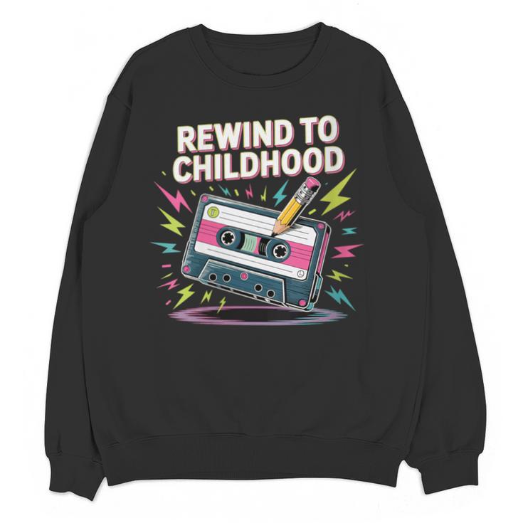Elder Millennials Embracing 90s Rewind Nostalgia Vibes Unisex Sweatshirt