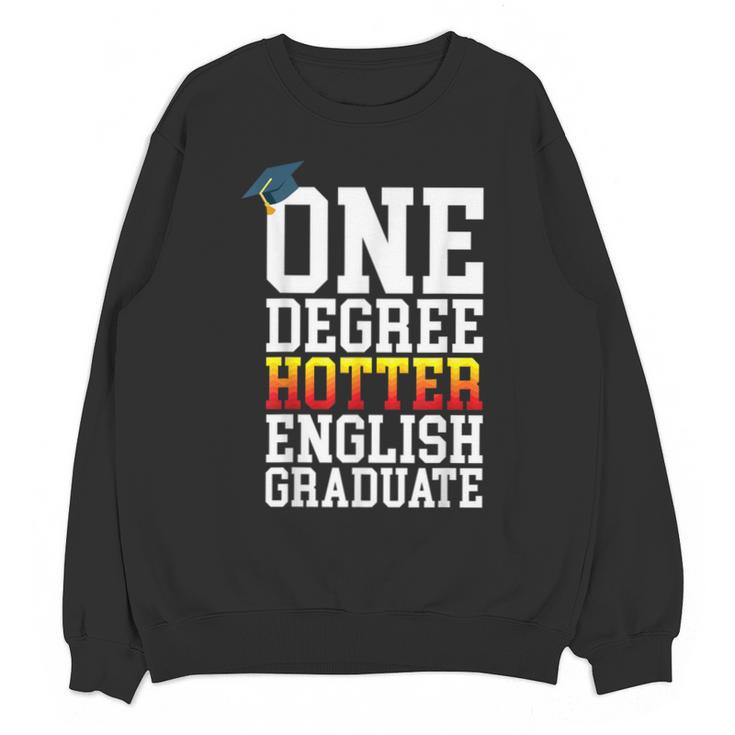 English Major Shirt Now Hotter By One Degree Graduation Unisex Sweatshirt